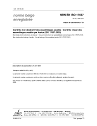 NBN EN ISO 17637:2011