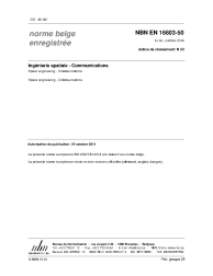 NBN EN 16603-50:2014