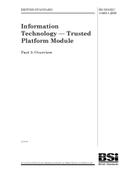 BS ISO/IEC 11889-1:2009