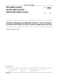 NBN EN ISO 10993-23:2021