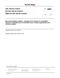 NBN EN ISO 18134-3:2023