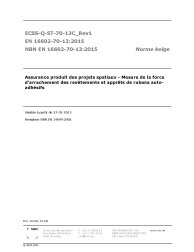 NBN EN 16602-70-13:2015