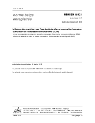 NBN EN 16421:2015