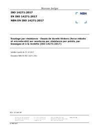 NBN EN ISO 14271:2017