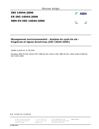NBN EN ISO 14044:2006