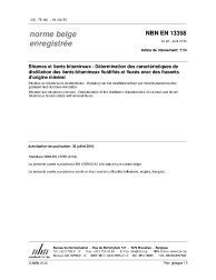 NBN EN 13358:2010