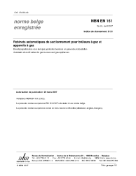 NBN EN 161:2007