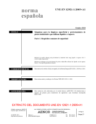 UNE-EN 12921-1:2005+A1:2010
