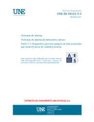 UNE-EN 50131-5-3:2017 (R2022)