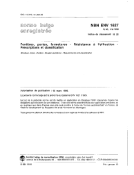 NBN ENV 1627:1999