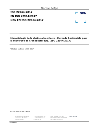 NBN EN ISO 22964:2017