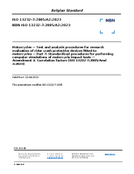 NBN ISO 13232-7:2005/A2:2023