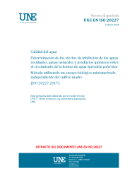 UNE-EN ISO 20227:2018