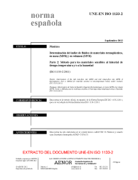 UNE-EN ISO 1133-2:2012