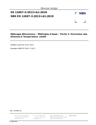 NBN EN 12697-3:2013+A1:2019