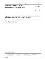 NBN EN 15882-1:2011+A1:2017