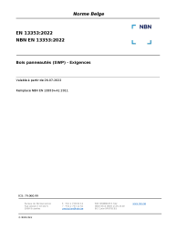 NBN EN 13353:2022