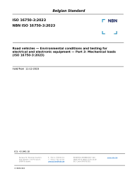 NBN ISO 16750-3:2023