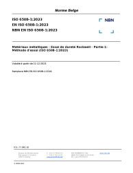 NBN EN ISO 6508-1:2023