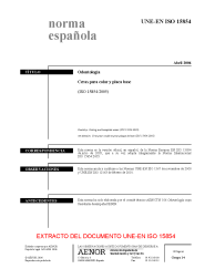 UNE-EN ISO 15854:2006 (R2010)