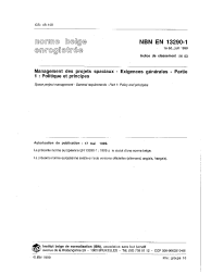 NBN EN 13290-1:1999