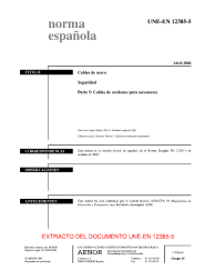 UNE-EN 12385-5:2004 (R2012)