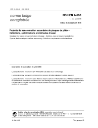 NBN EN 14190:2005