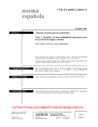 UNE-EN 60309-2:2001/A1:2007