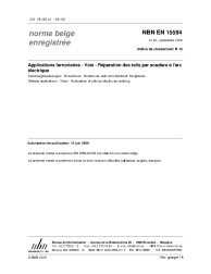 NBN EN 15594:2009