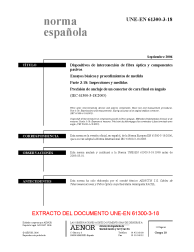 UNE-EN 61300-3-18:2006