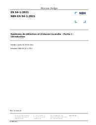 NBN EN 54-1:2021