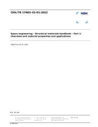 CEN/TR 17603-32-01:2022