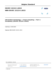 NBN ISO/IEC 22123-1:2023