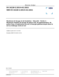 NBN EN 16228-2:2014+A1:2021