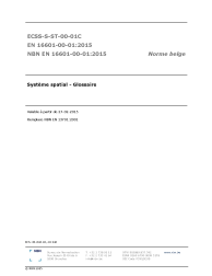 NBN EN 16601-00-01:2015