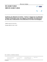 NBN EN 13160-7:2016
