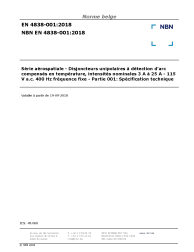 NBN EN 4838-001:2018