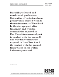 PD CEN/TR 15119:2005