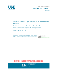 UNE-EN ISO 22442-2:2022