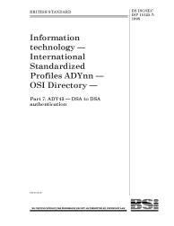 BS ISO/IEC ISP 15125-7:1998