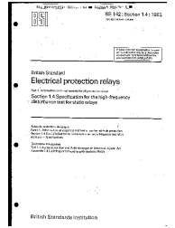 BS 142:Part 1:Section 1.4:1983