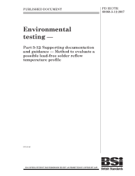 PD IEC/TR 60068-3-12:2007