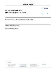 NBN EN 528:2021+A1:2022
