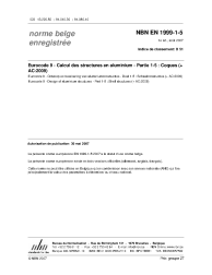 NBN EN 1999-1-5:2007