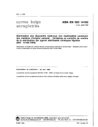 NBN EN ISO 14160:1998