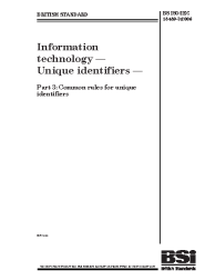 BS ISO/IEC 15459-3:2006