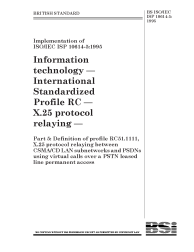 BS ISO/IEC ISP 10614-5:1995