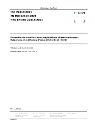 NBN EN ISO 22413:2021