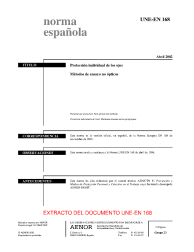 UNE-EN 168:2002 (R2014)