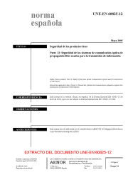 UNE-EN 60825-12:2005